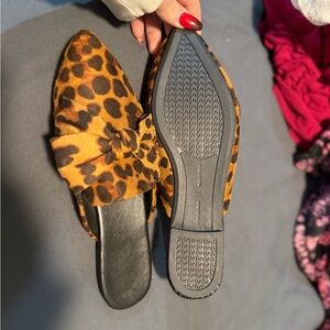 Leopard Print Women's Mules